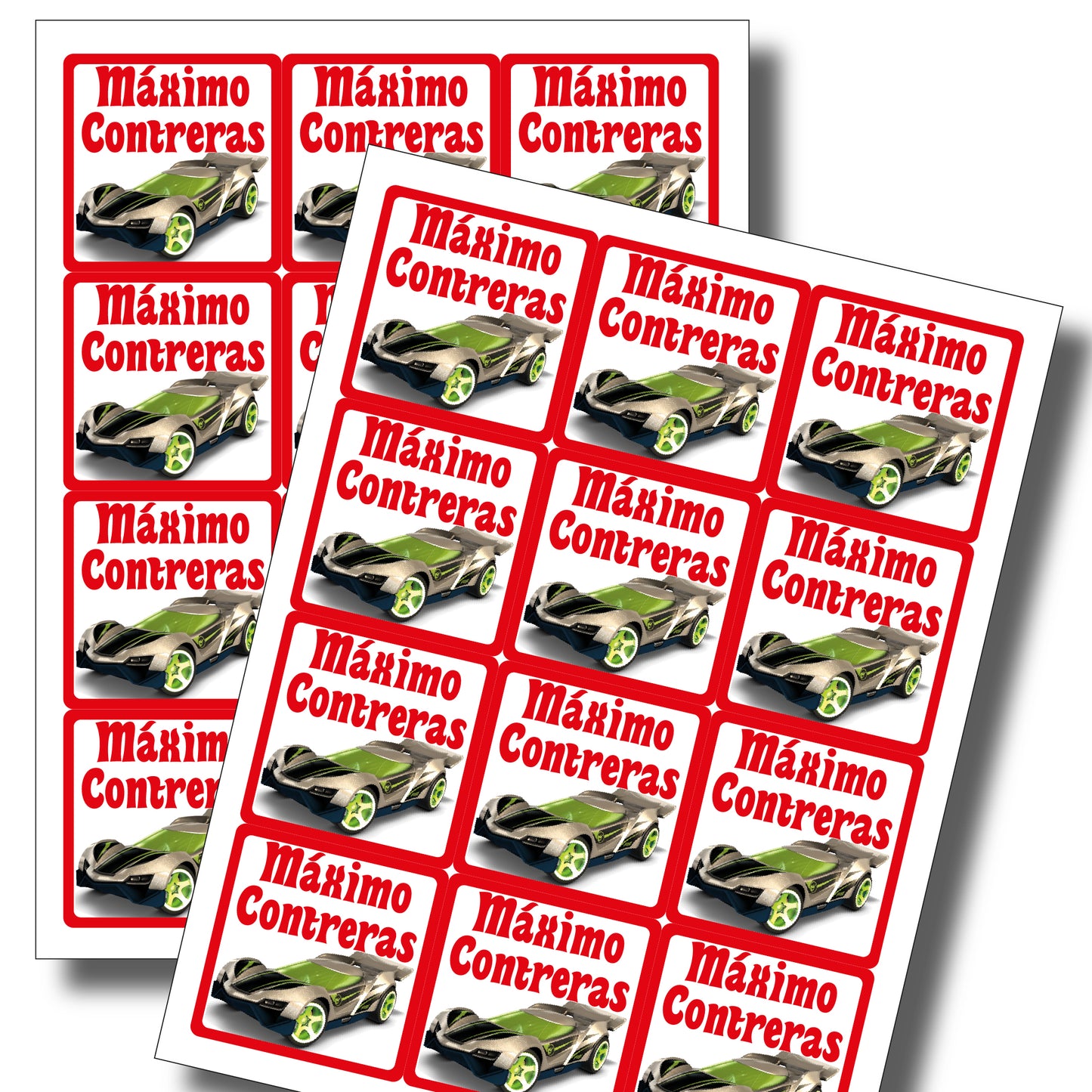 Pack de 24 Stickers medianos de Etiquetas escolares