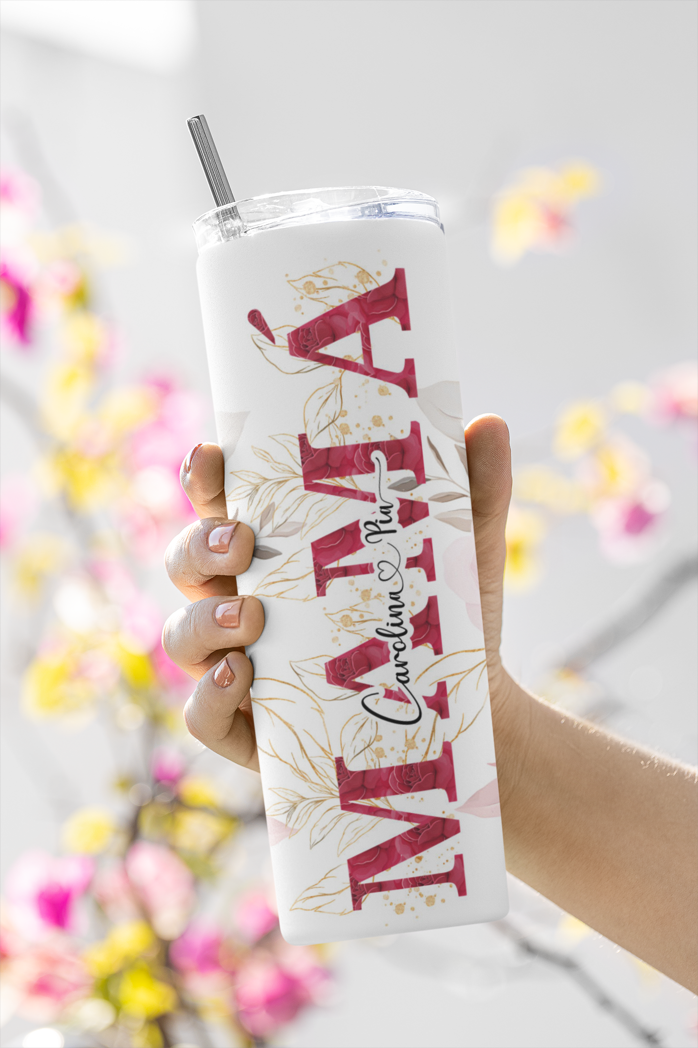 Regalo Día De Las Madres Mug Personalizado con Nombres de Mamá e Hijos