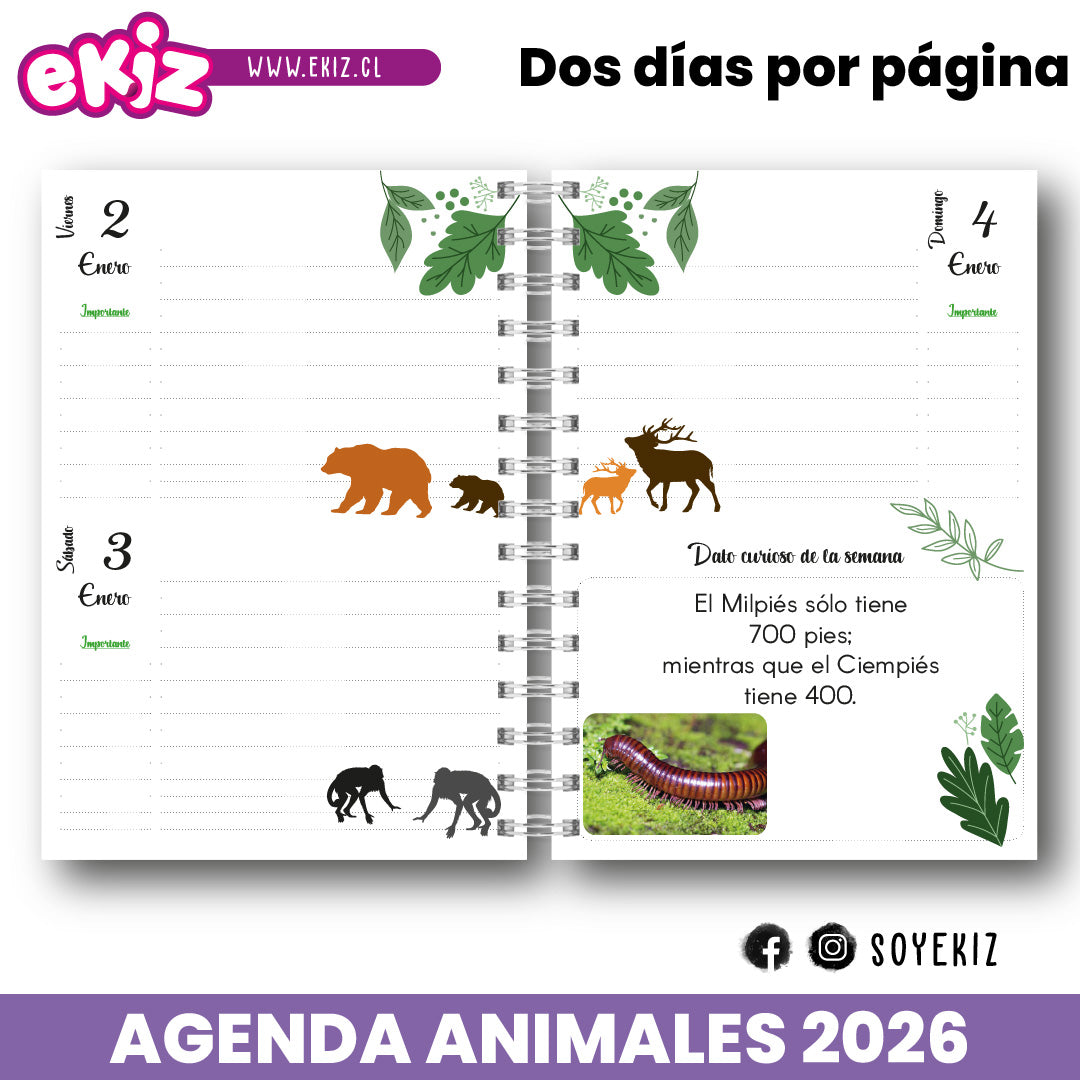 Agenda Animales 2026