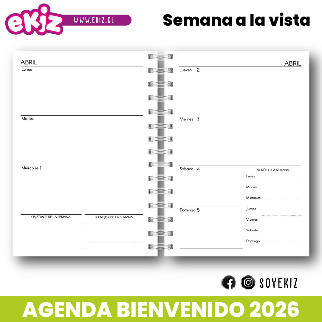 Agenda Bienvenido 2026