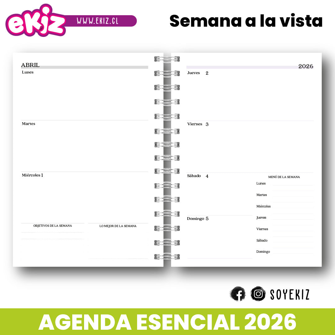 Agenda Esencial 2026
