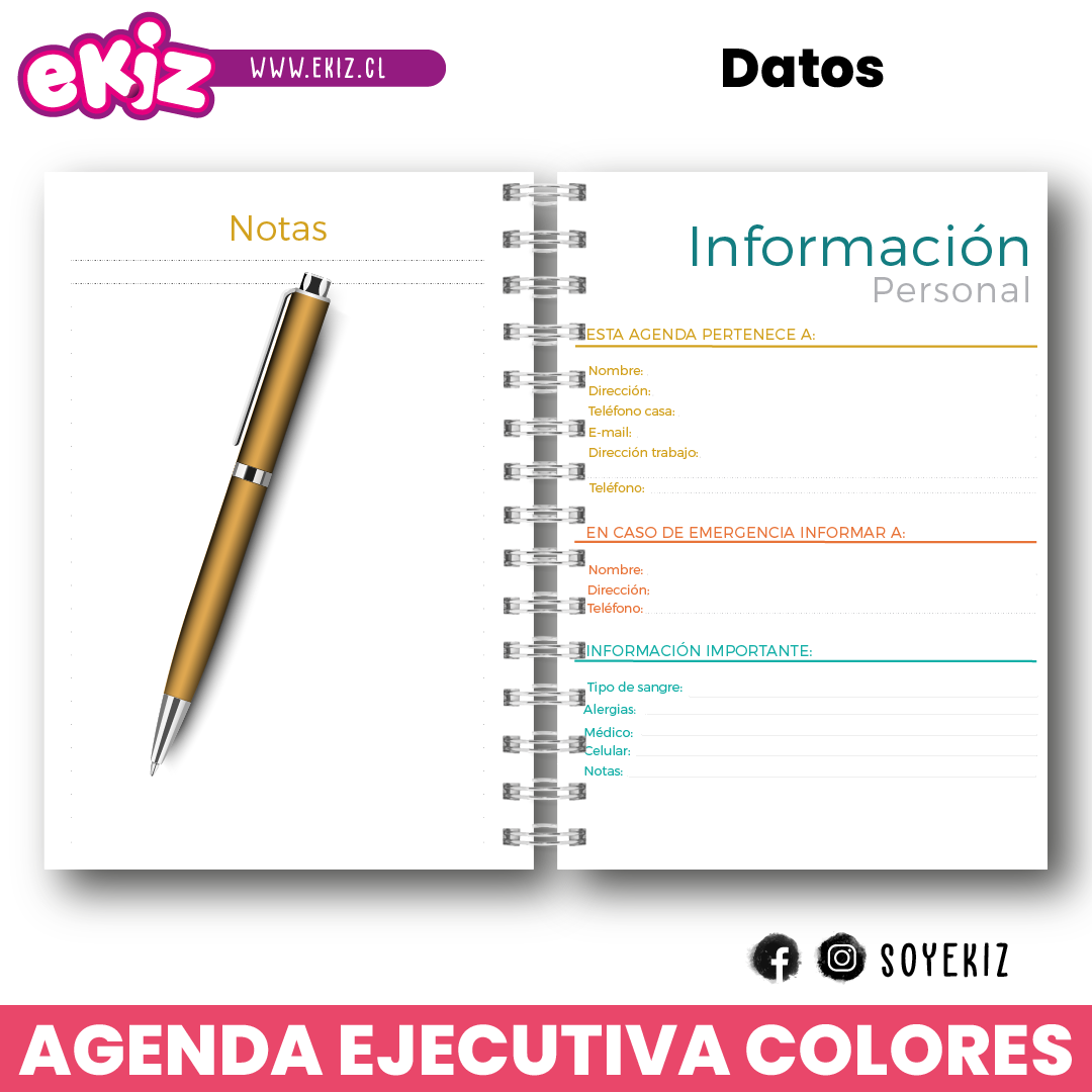Agenda Ejecutiva de Colores 2025