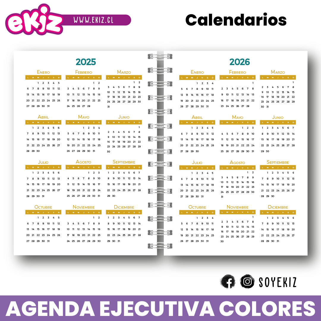 Agenda Ejecutiva de Colores 2025