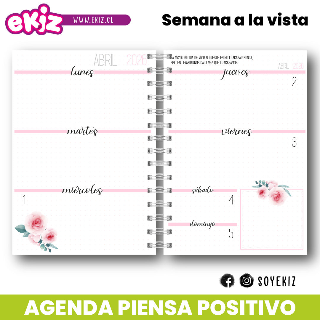 Agenda Piensa Positivo 2026