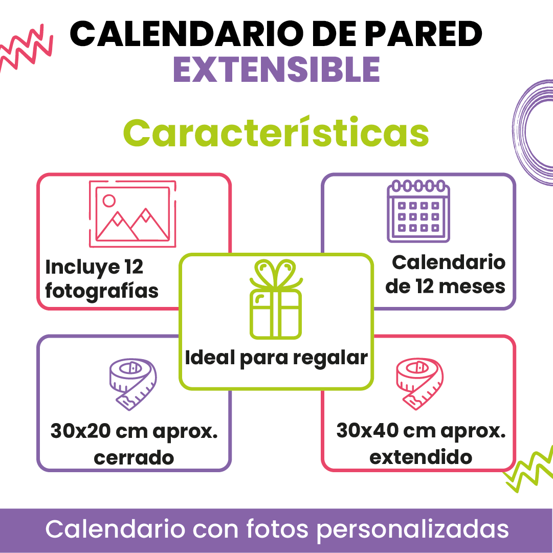 Calendario de Pared Extensible
