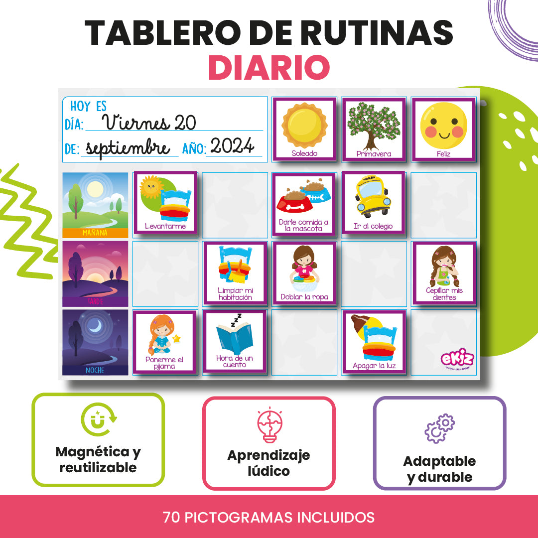 Tablero de Rutinas Diario
