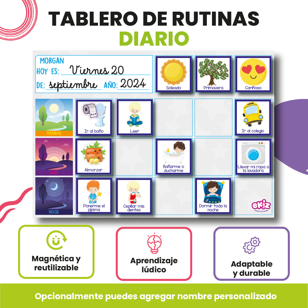 Tablero de Rutinas Diario