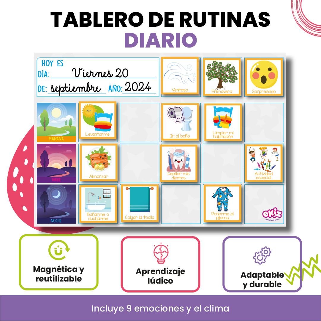 Tablero de Rutinas Diario