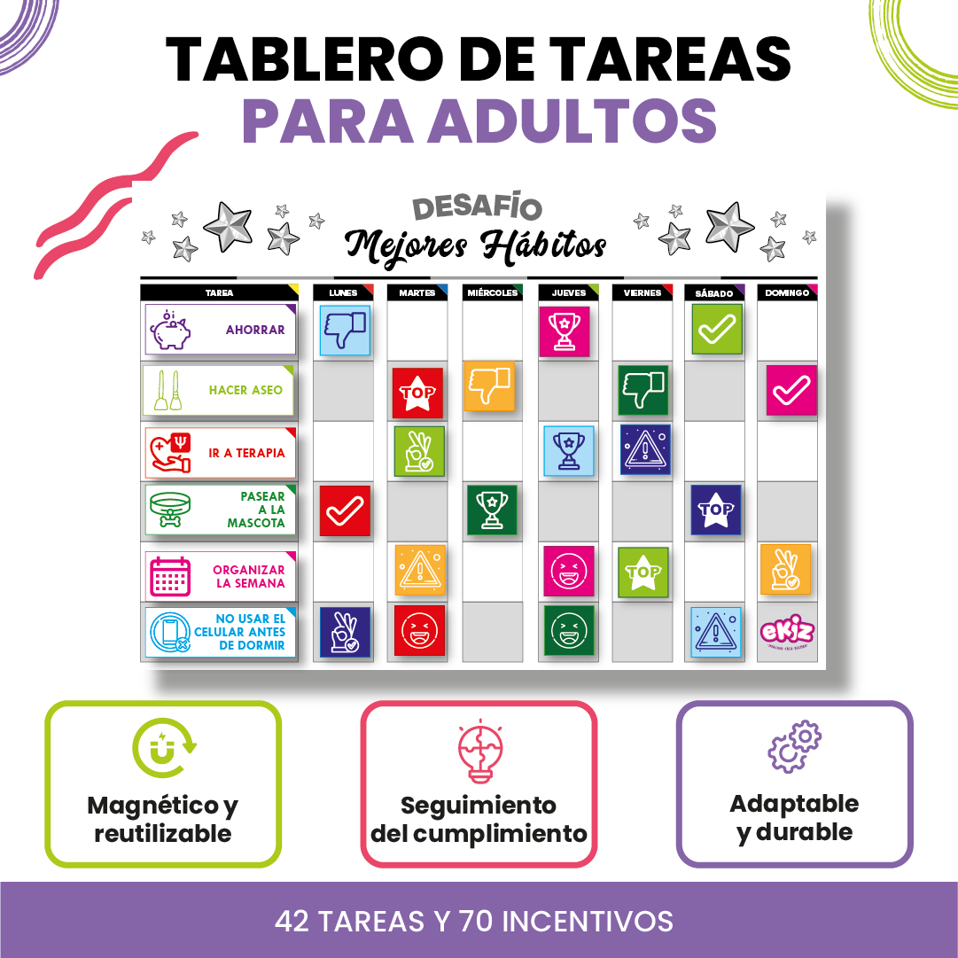 Tablero de Tareas para Adultos