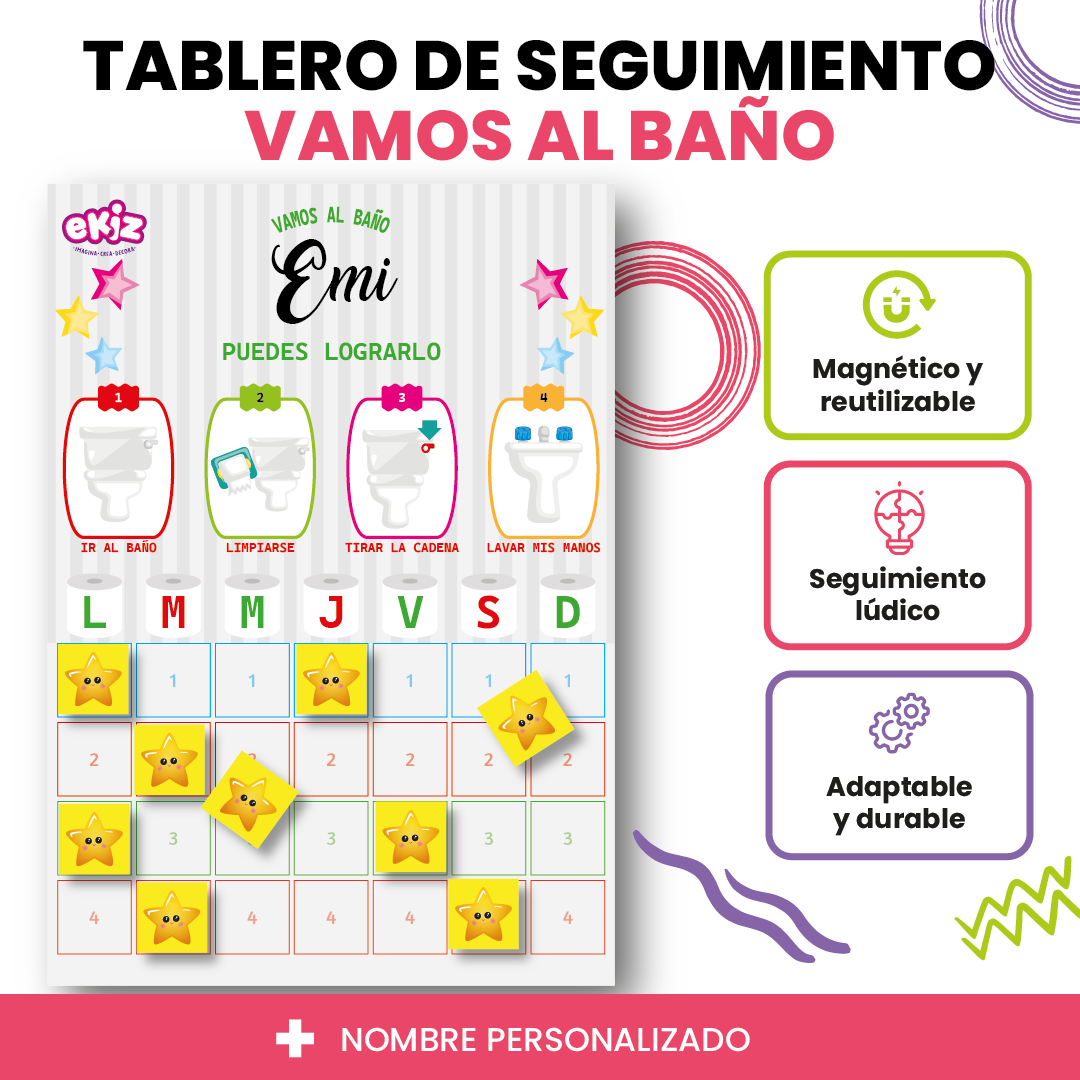 Tablero de seguimiento Vamos al baño
