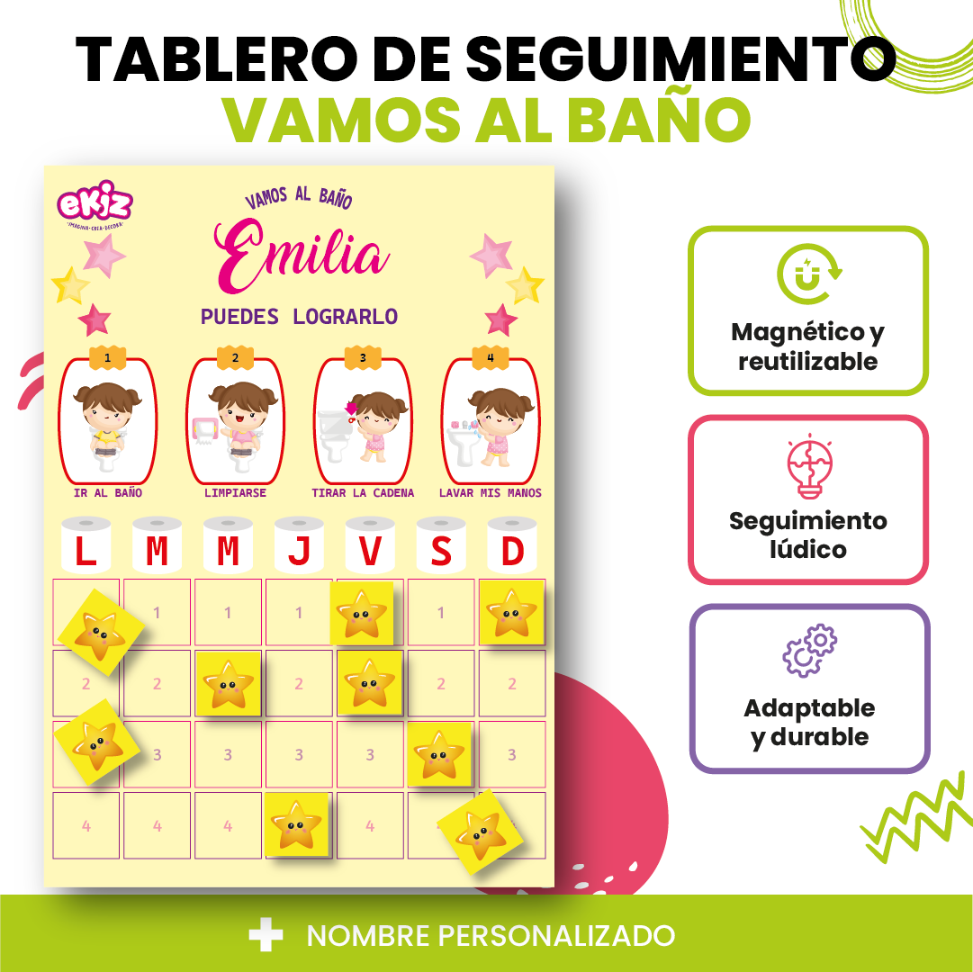 Tablero de seguimiento Vamos al baño