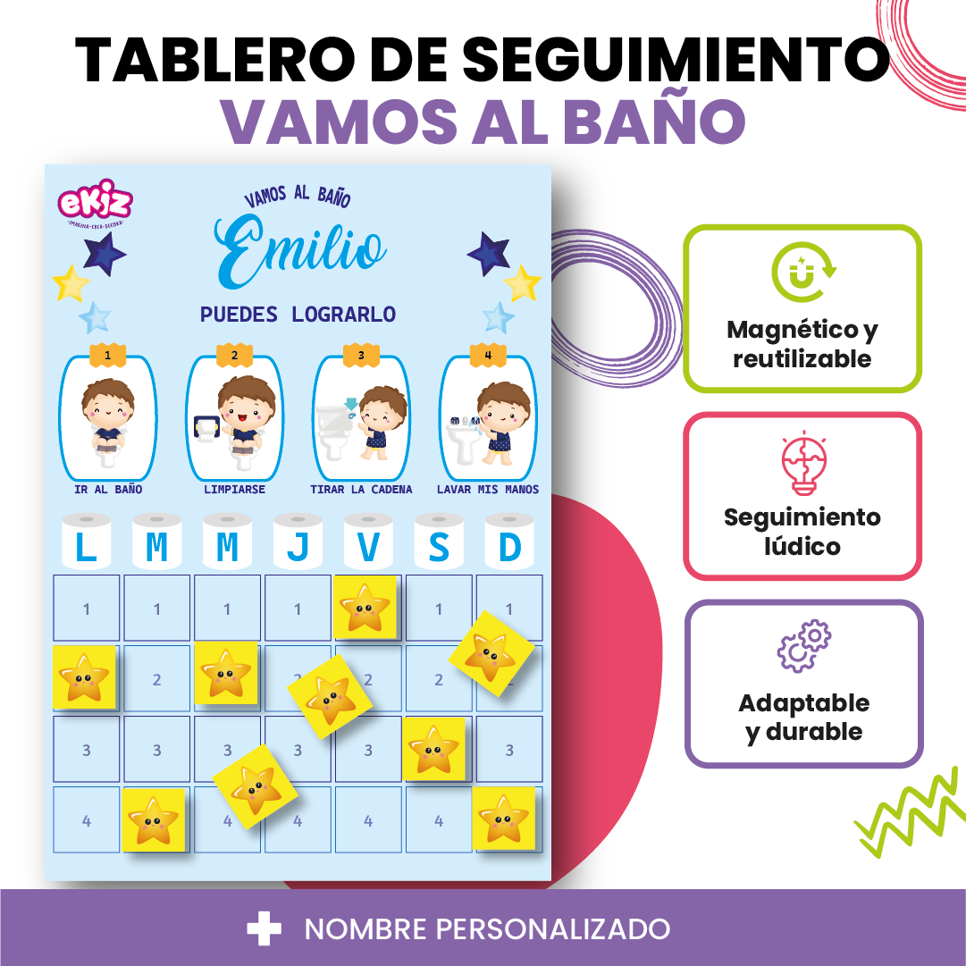 Tablero de seguimiento Vamos al baño