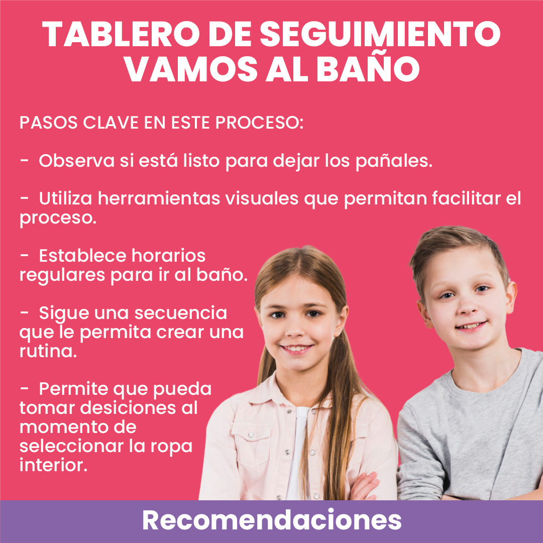 Tablero de seguimiento Vamos al baño