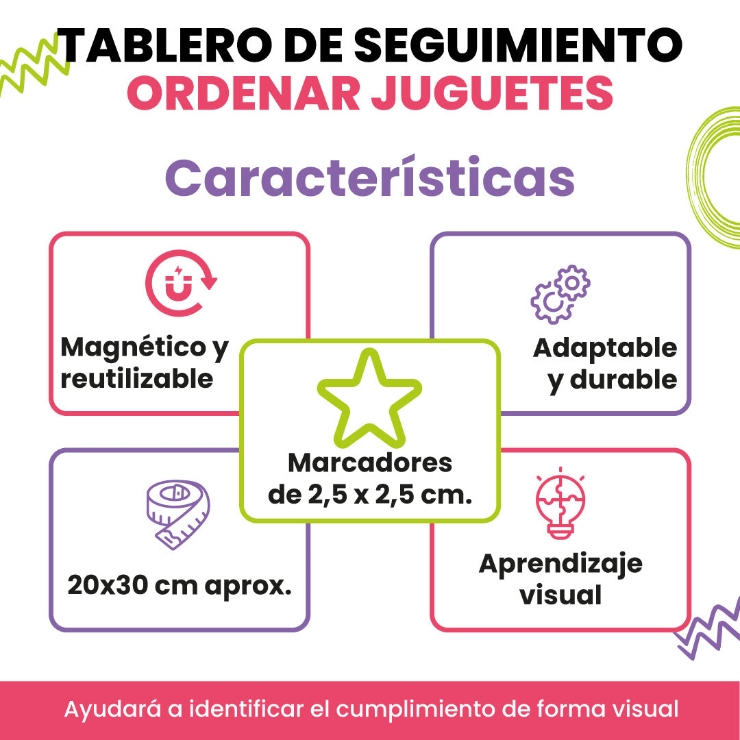 Tablero de seguimiento para Ordenar Juguetes
