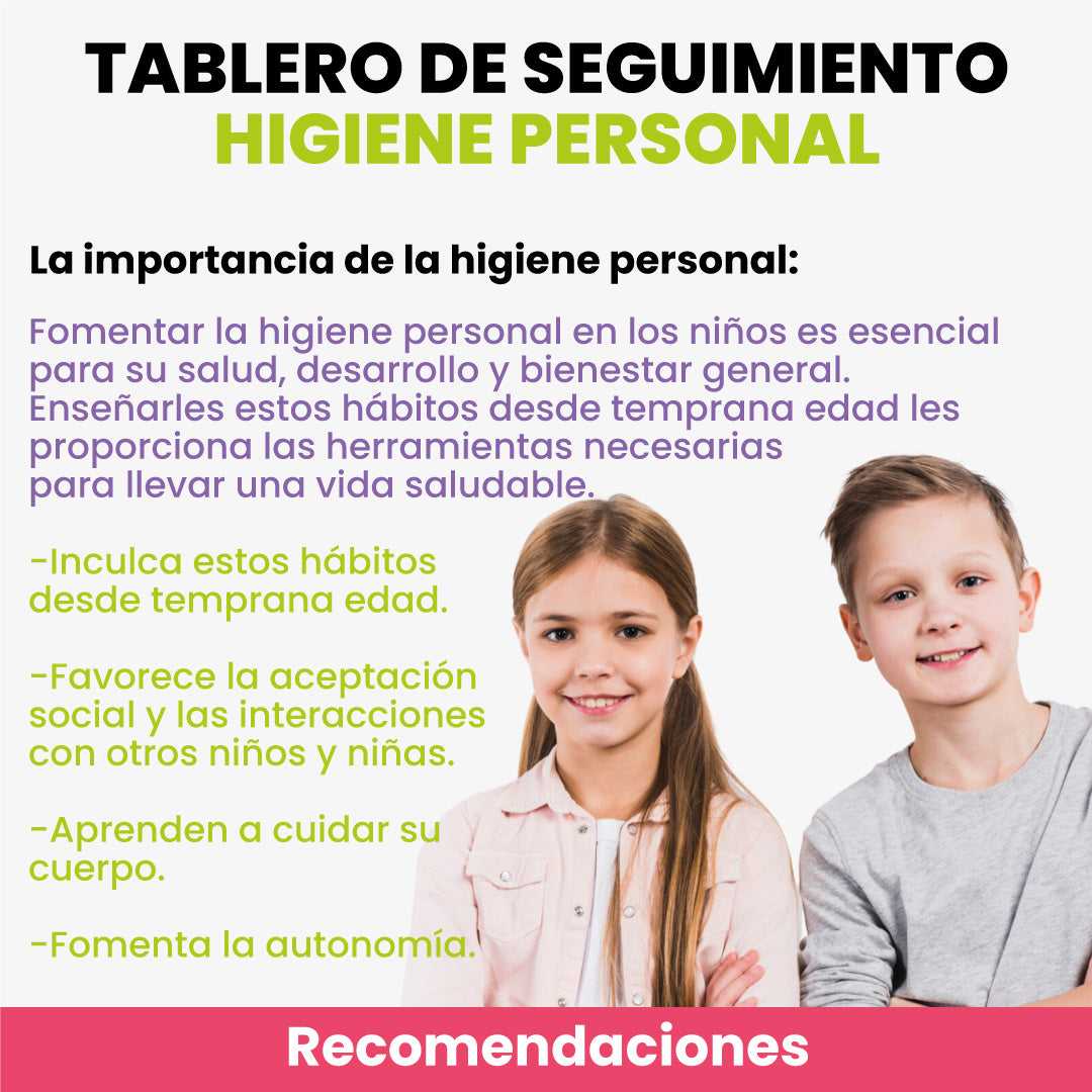 Tablero de seguimiento Higiene Personal