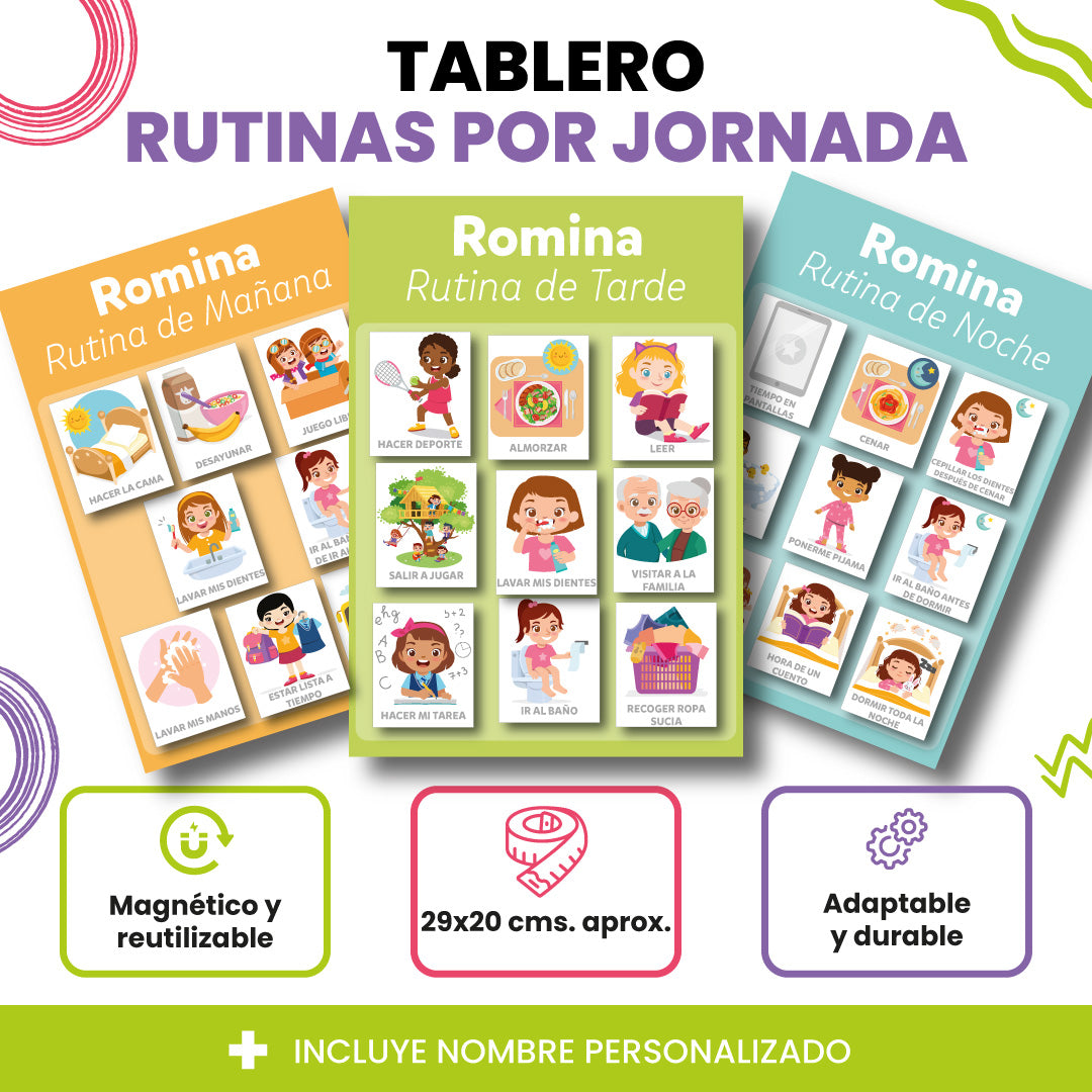 Tablero de Rutinas por Jornada