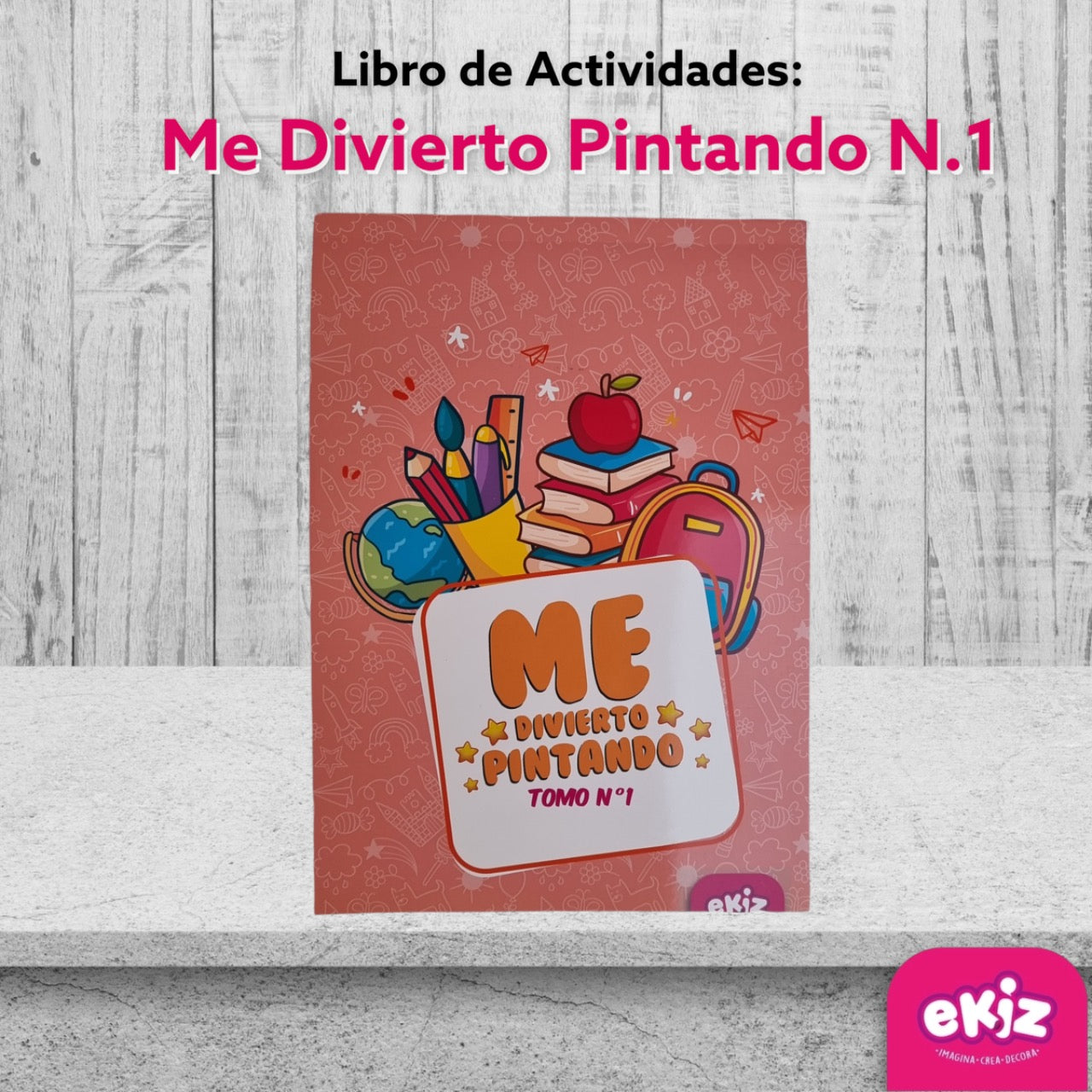 Libro de actividades: Me divierto pintando N.1