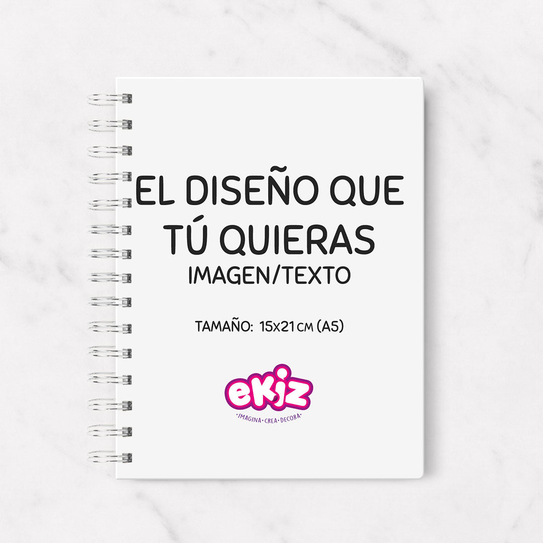 Cuaderno con portada personalizada (A5)