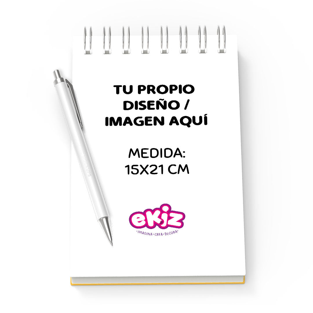 Croquera con portada 100% Personalizada con tu foto o frase favorita