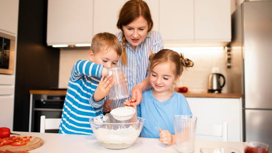 Beneficios de cocinar con tus hijos