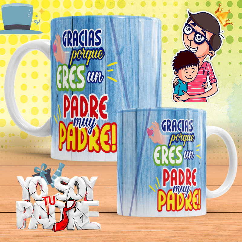 Regalo Día Del Padre. Taza para un Papá muy Padre