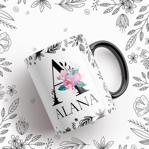 Regalo Día de las Madres. Taza Personalizada. Letras Negras