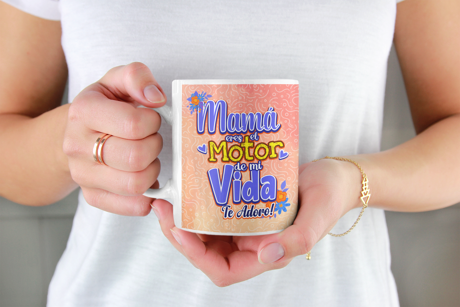 Regalo Día de la Madre. Tazón Taza Mamá Eres El Motor De Mi Vida