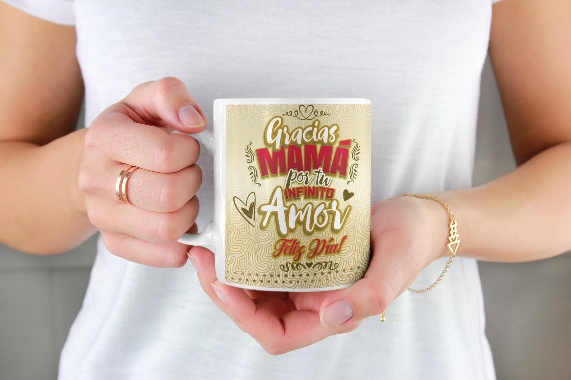 Regalo Día de la Madre. Tazón Taza Amor Infinito