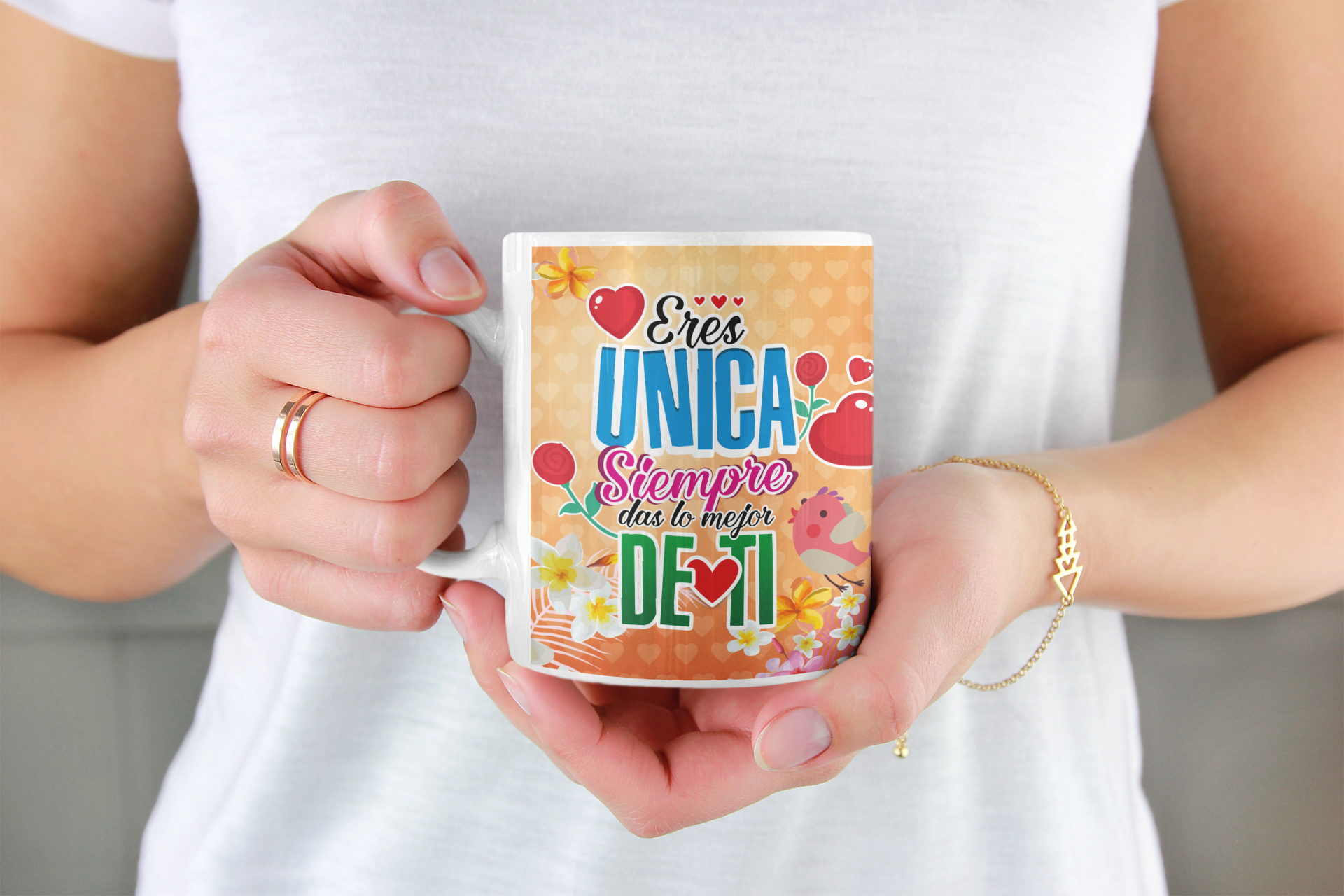Regalo Día de la Madre. Tazón Taza Eres Única