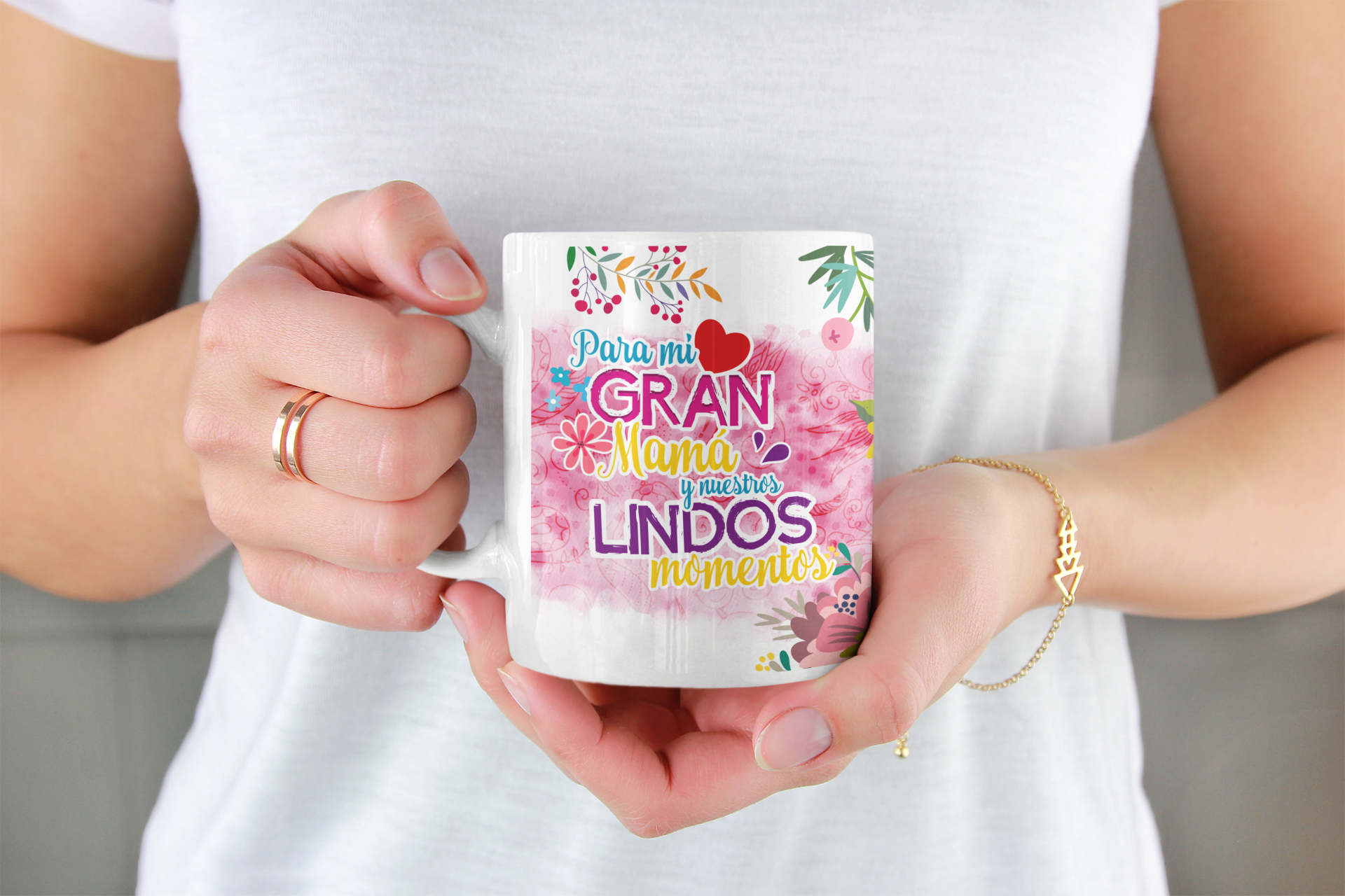 Regalo Día de la Madre. Tazón Taza Lindos Momentos