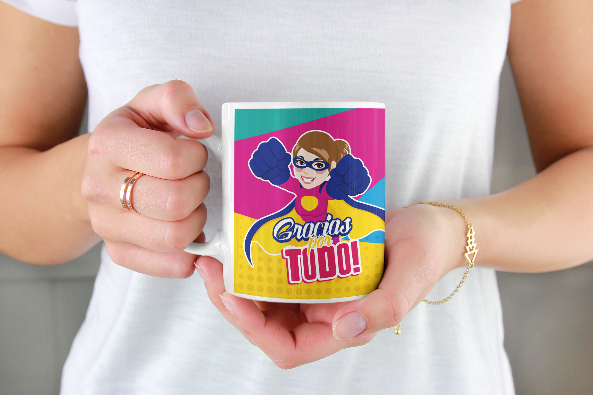Regalo Día de la Madre. Tazón Taza Super Mamá Guapísima