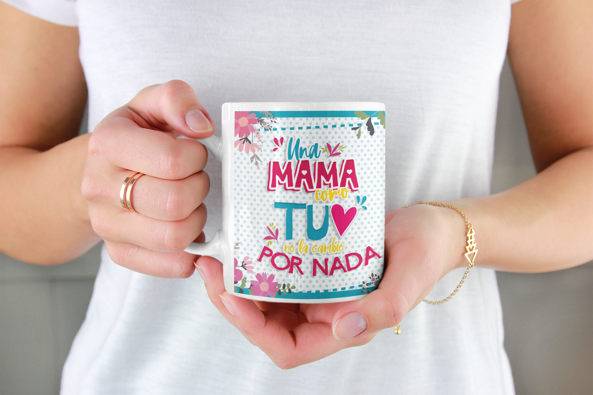 Regalo Día de la Madre. Tazón Taza No Te Cambio Por Nada