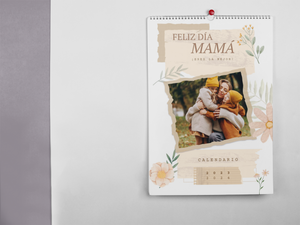 Regalo Día de la Madre. Calendario de Pared Personalizado
