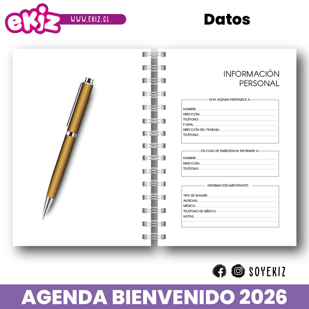 Agenda Bienvenido 2026