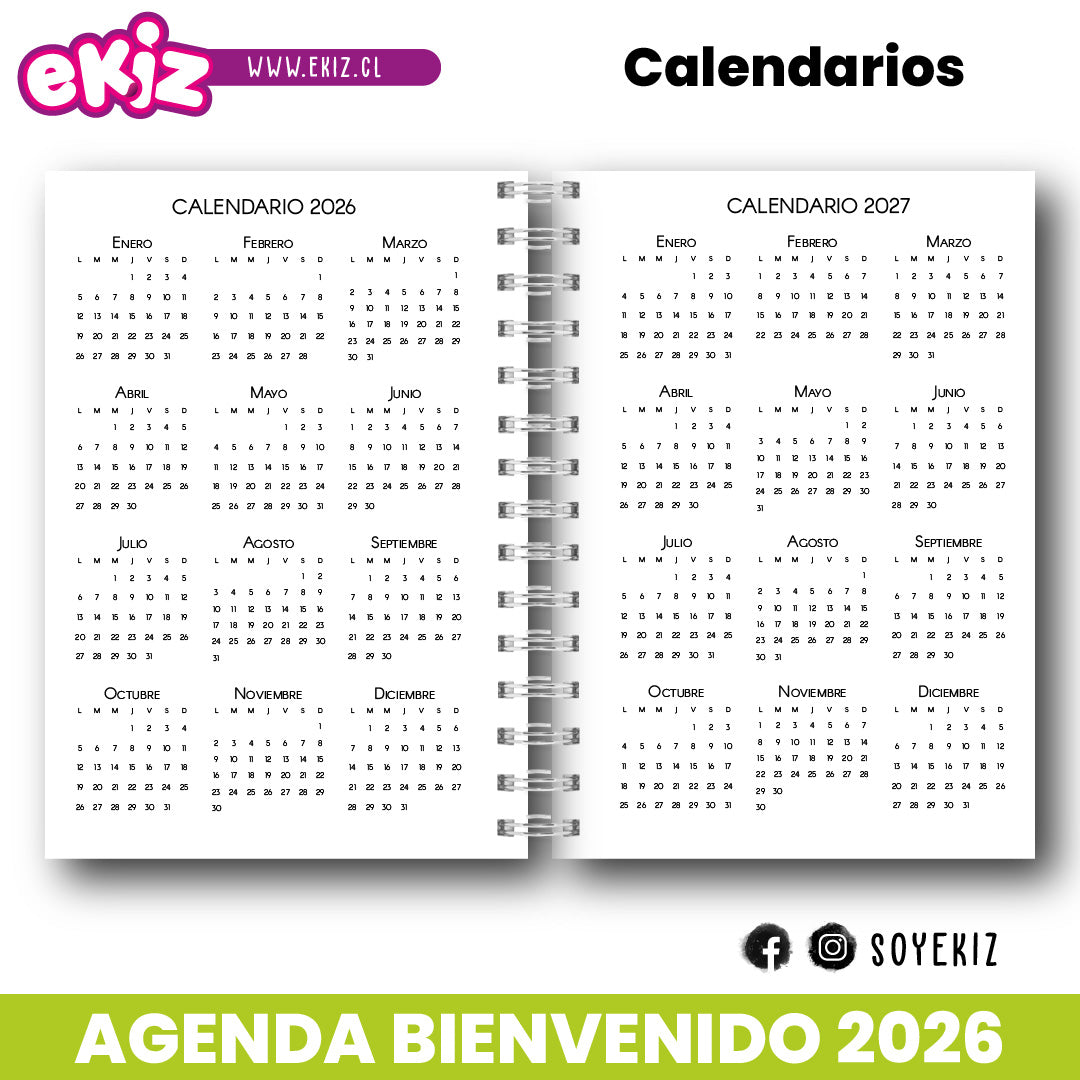 Agenda Bienvenido 2026