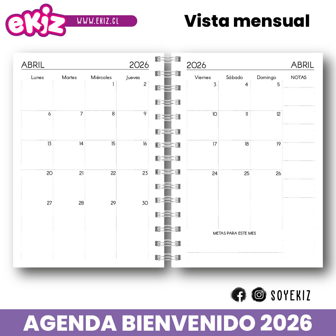 Agenda Bienvenido 2026