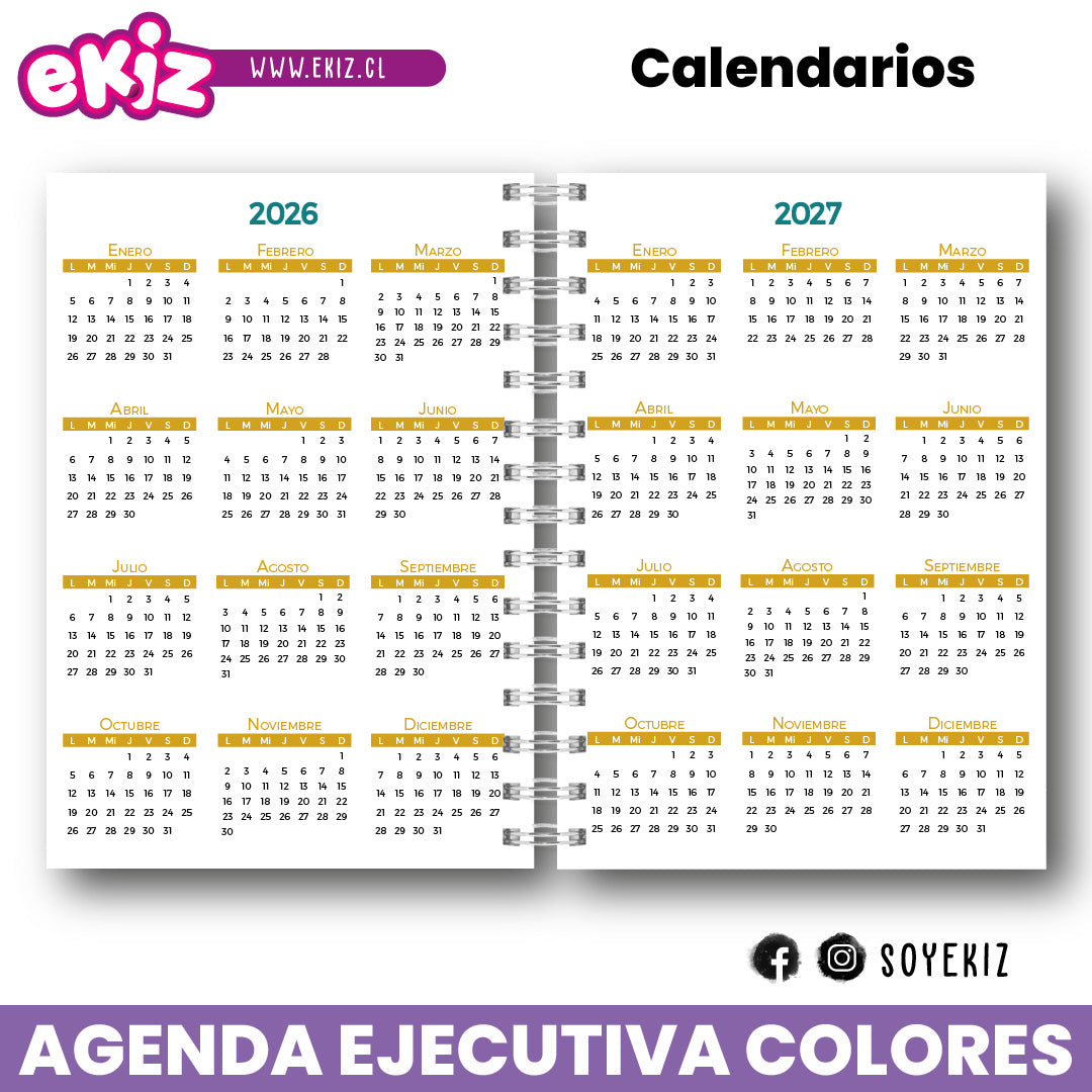 Agenda Ejecutiva de Colores 2026