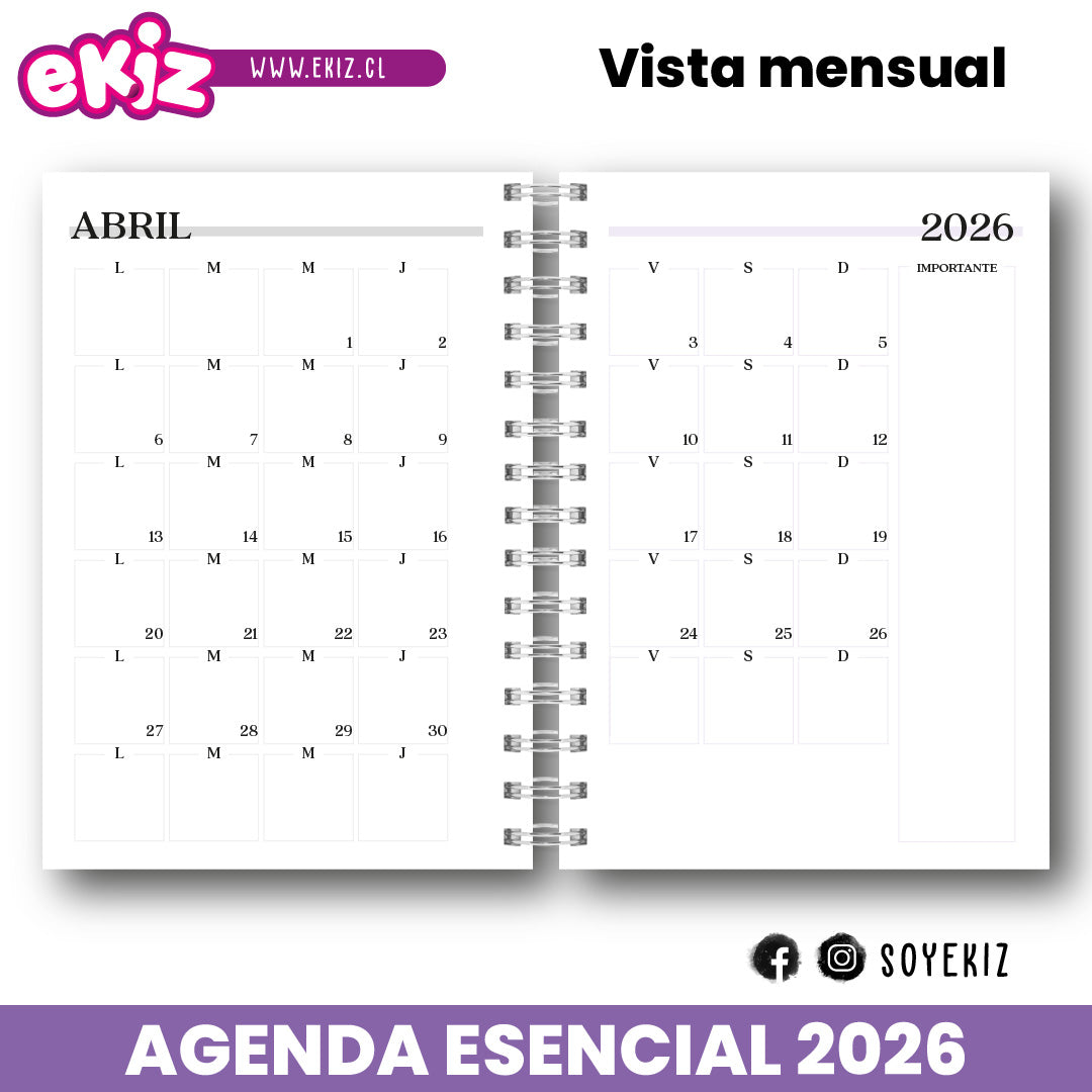 Agenda Esencial 2026