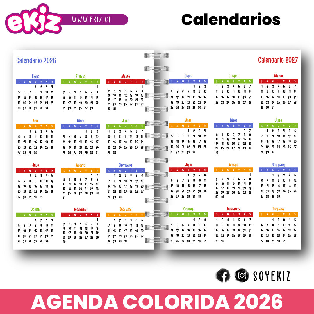 Agenda Colorida 2026