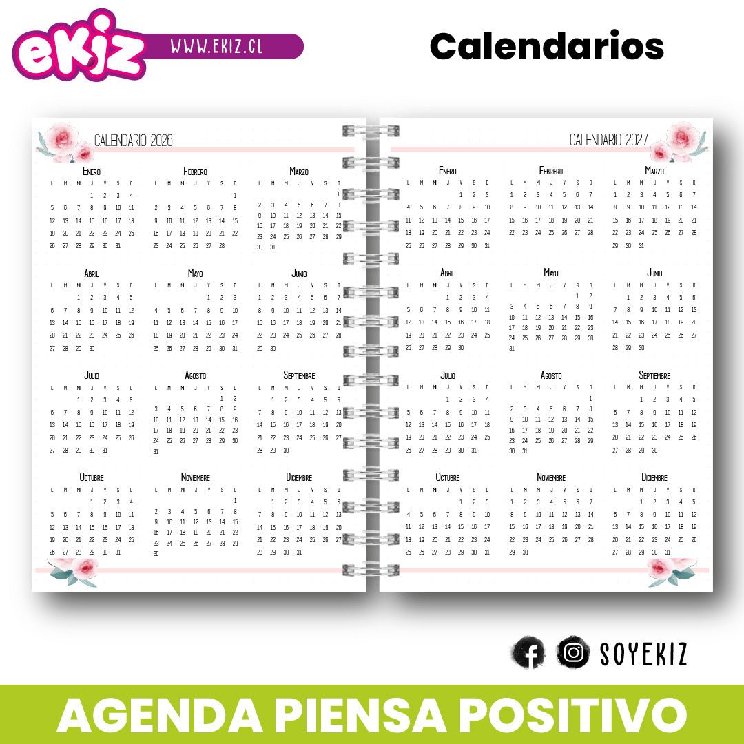 Agenda Piensa Positivo 2026