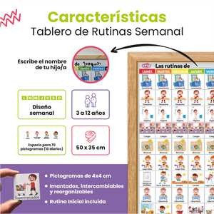TABLERO DE RUTINAS SEMANAL + RUTINA INICIAL
