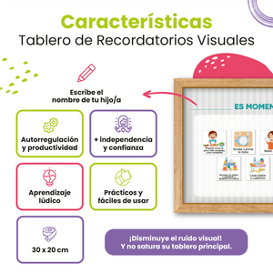TABLERO DE RECORDATORIOS VISUALES