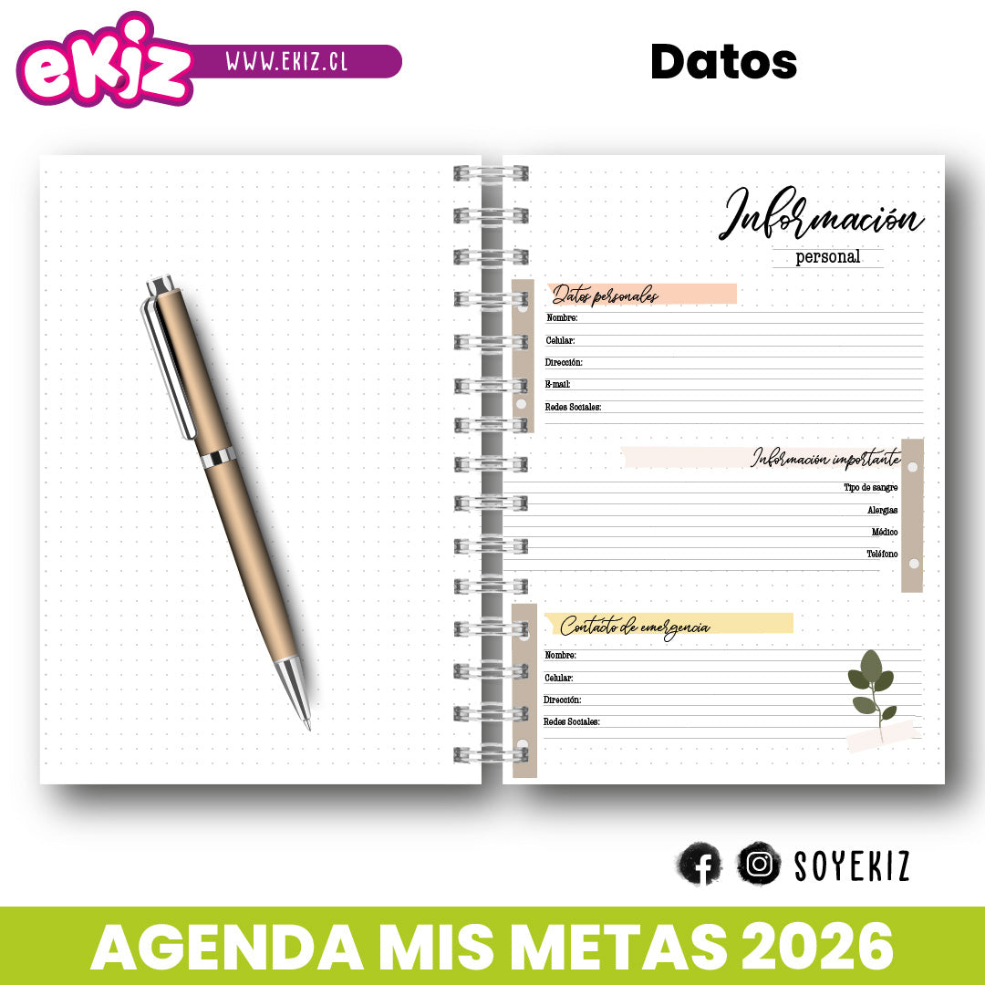 Agenda Mis Metas 2026