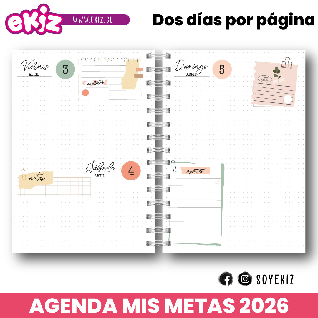 Agenda Mis Metas 2026