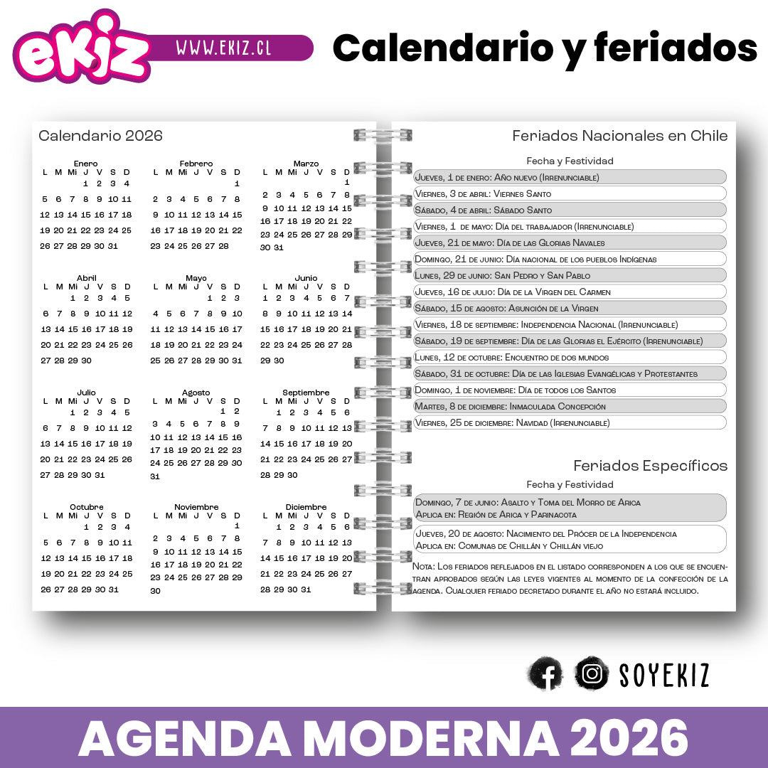 Agenda Moderna 2026