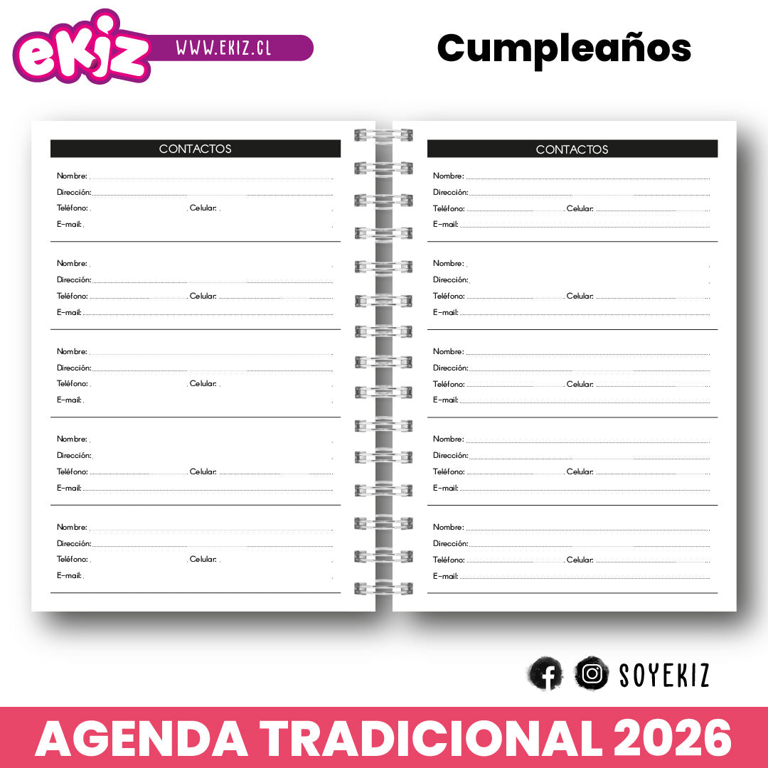 Agenda Tradicional 2026