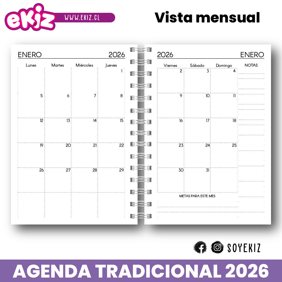 Agenda Tradicional 2026