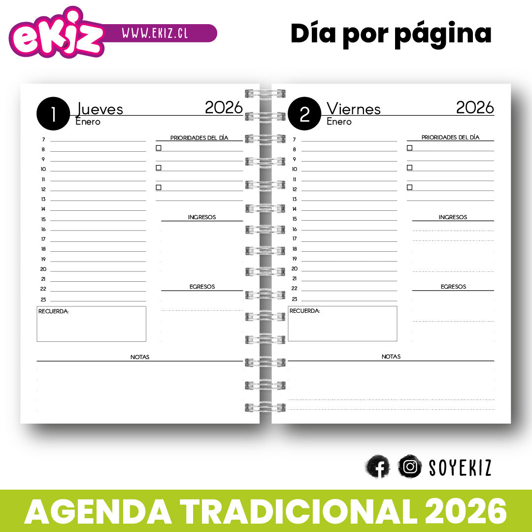 Agenda Tradicional 2026