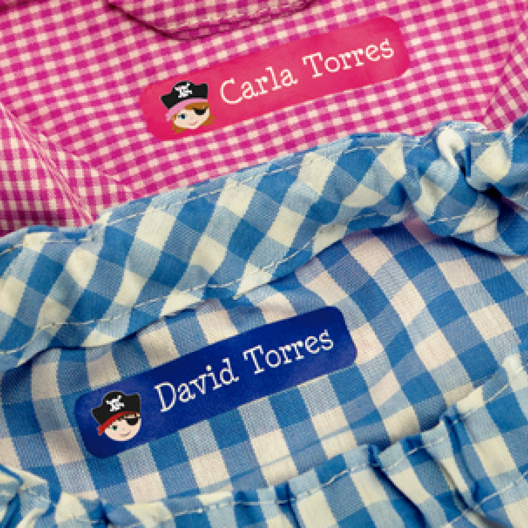 Pack de 12 Etiquetas para la Ropa