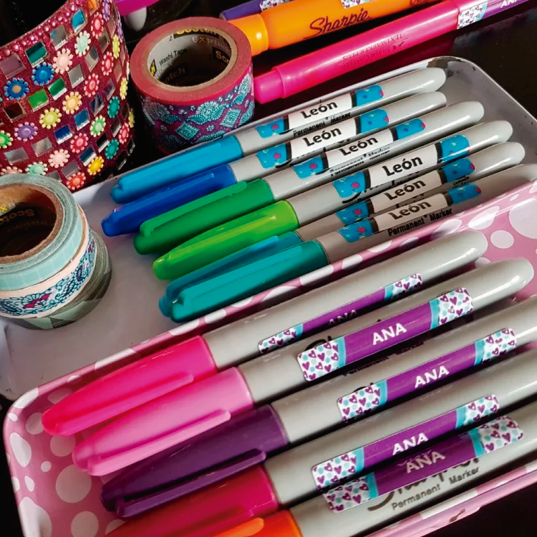 Pack de 60 Stickers pequeños de Etiquetas escolares